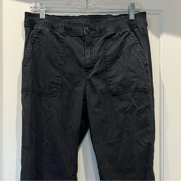 American Eagle Black Jogger Pants Size 10 Regular Elastic Waist - Picture 4 of 8